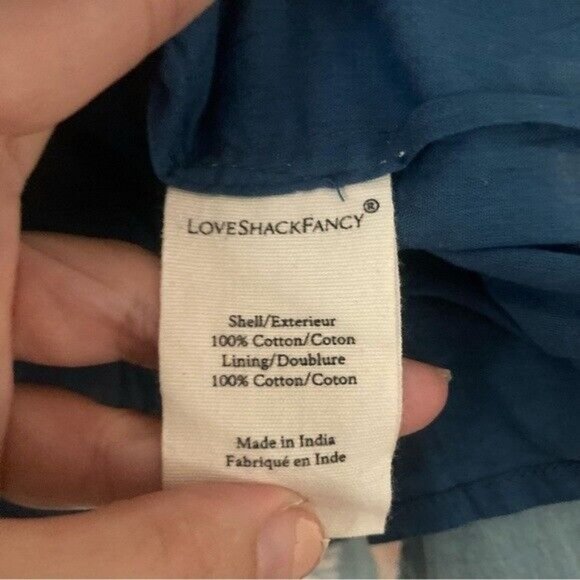 LoveShackFancy Blue Floral Mini Dress - Picture 9 of 11